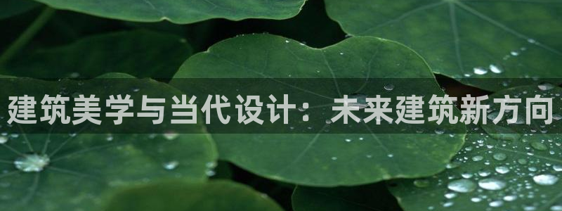 谈球吧黑款不：建筑美学与当代设计：未来建筑新方向