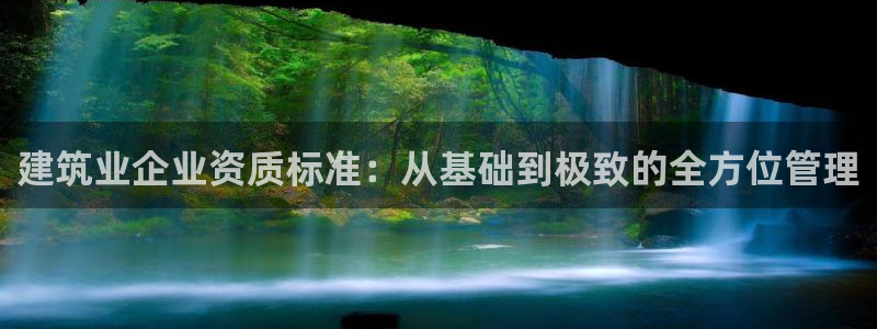 谈球吧的聊天软件叫什么名字：建筑业企业资质标准：从基础到极致的全方位管理