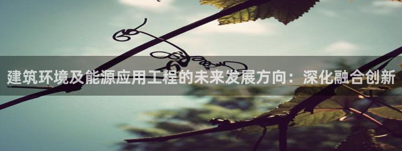 谈球吧APP开元：建筑环境及能源应用工程的未来发展方向：深化融合创新